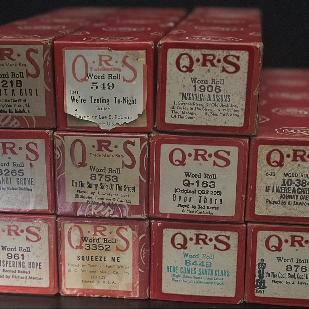 Word Roll Red Music Rolls